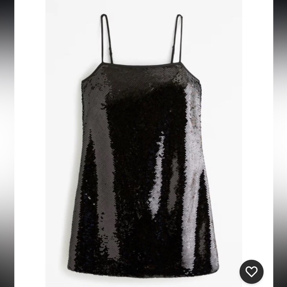 Abercrombie & Fitch Square Neck Sequin Mini Dress